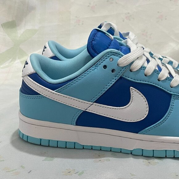 Nike Dunk Retro Qs Argon Blue And White Low Top Sneakers - Picture 3 of 6